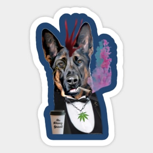 Stoned Darn Doggie Club Alpha Sticker